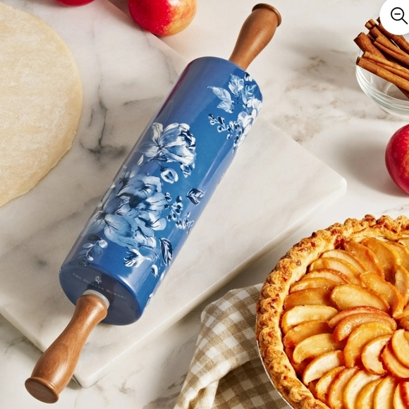 The Pioneer Woman Other - The Pioneer Woman Delilah Blue Floral Rolling Pin